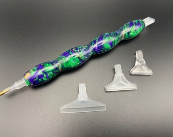 Resin Diamond Painting Pen,ergonomic Diamond Art Tools Pen,dried Flower  Drill Penorange Flower&plant 