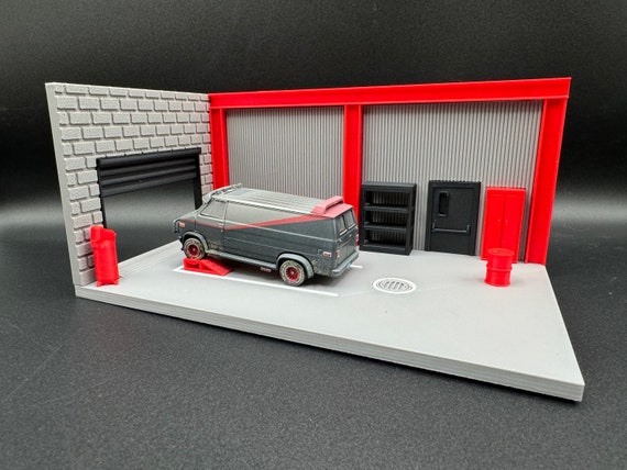 1 64 Scale Diecast Garage Diorama Full Color 3D Printed Customizable Hot Wheels Display Matchbox Johnny Lightning Etsy UK
