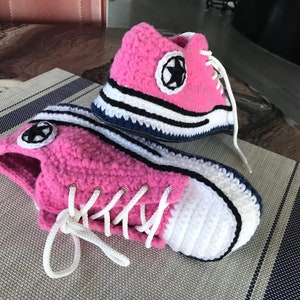 Chaussons crochet Nike - Fait main