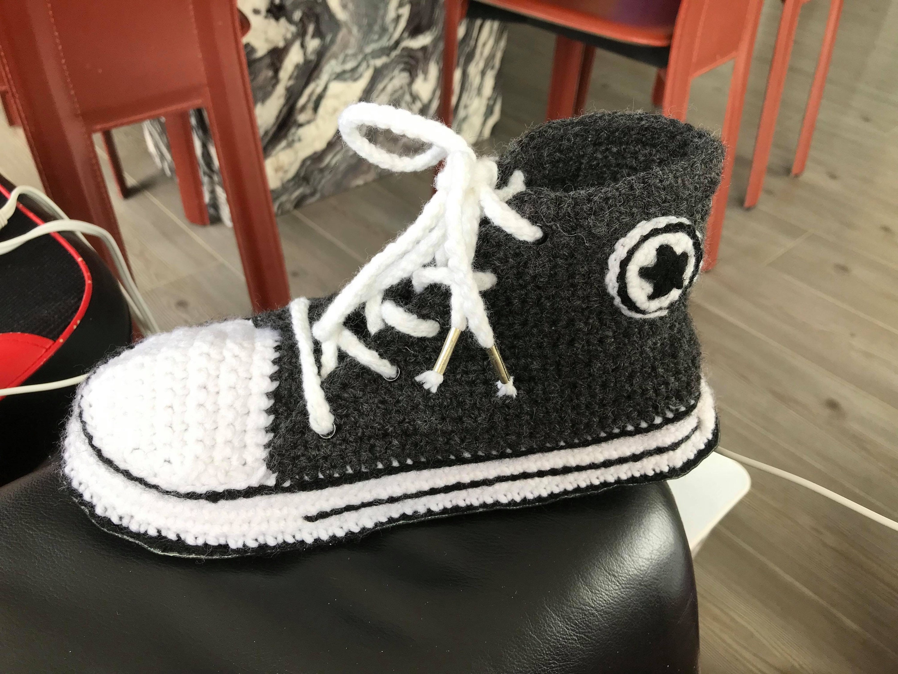 in Canada Converse Inspired Knit - Etsy