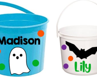 Personalized Halloween Buckets