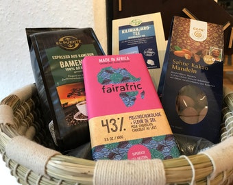 African craft gift sets that make a real impact, any special occasion, crafts, coffee, chocolate!