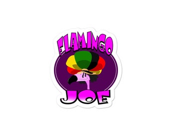 Falsche Hand Bilder - Flamingo Joe2 Bubble-free Aufkleber