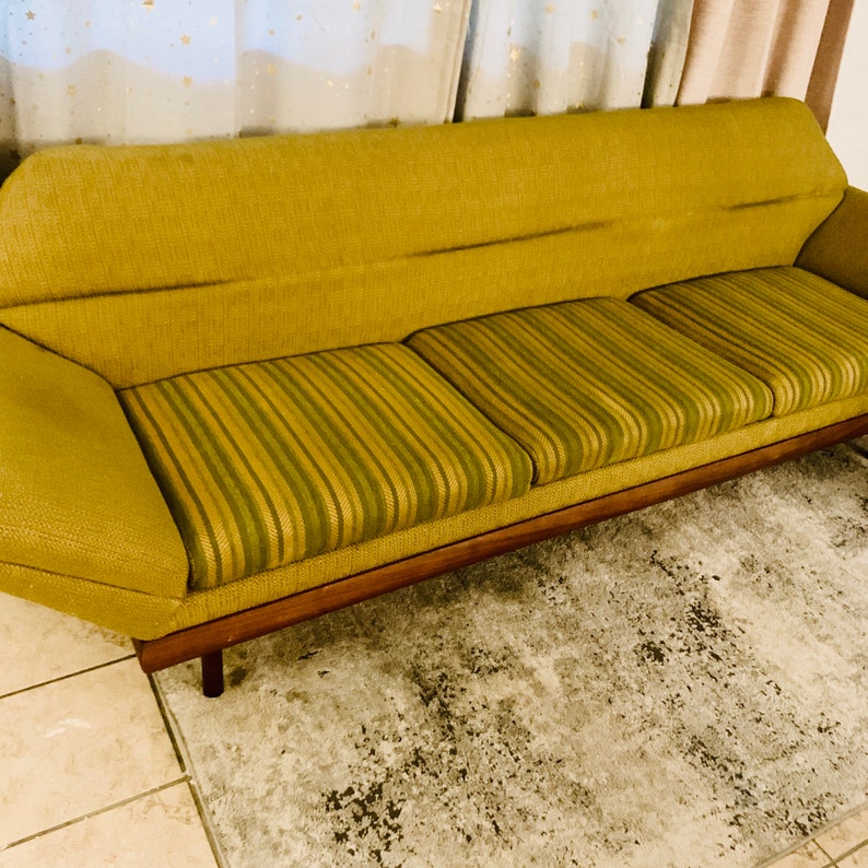 Vintage 1960s Flexsteel Gondola Style Sofa Mid Century Modern Etsy
