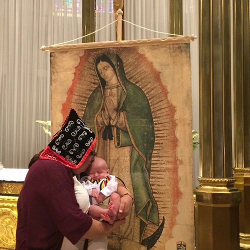 Our Lady of Guadalupe REPLICA TILMA Unique Faux Jute TILMA Etsy