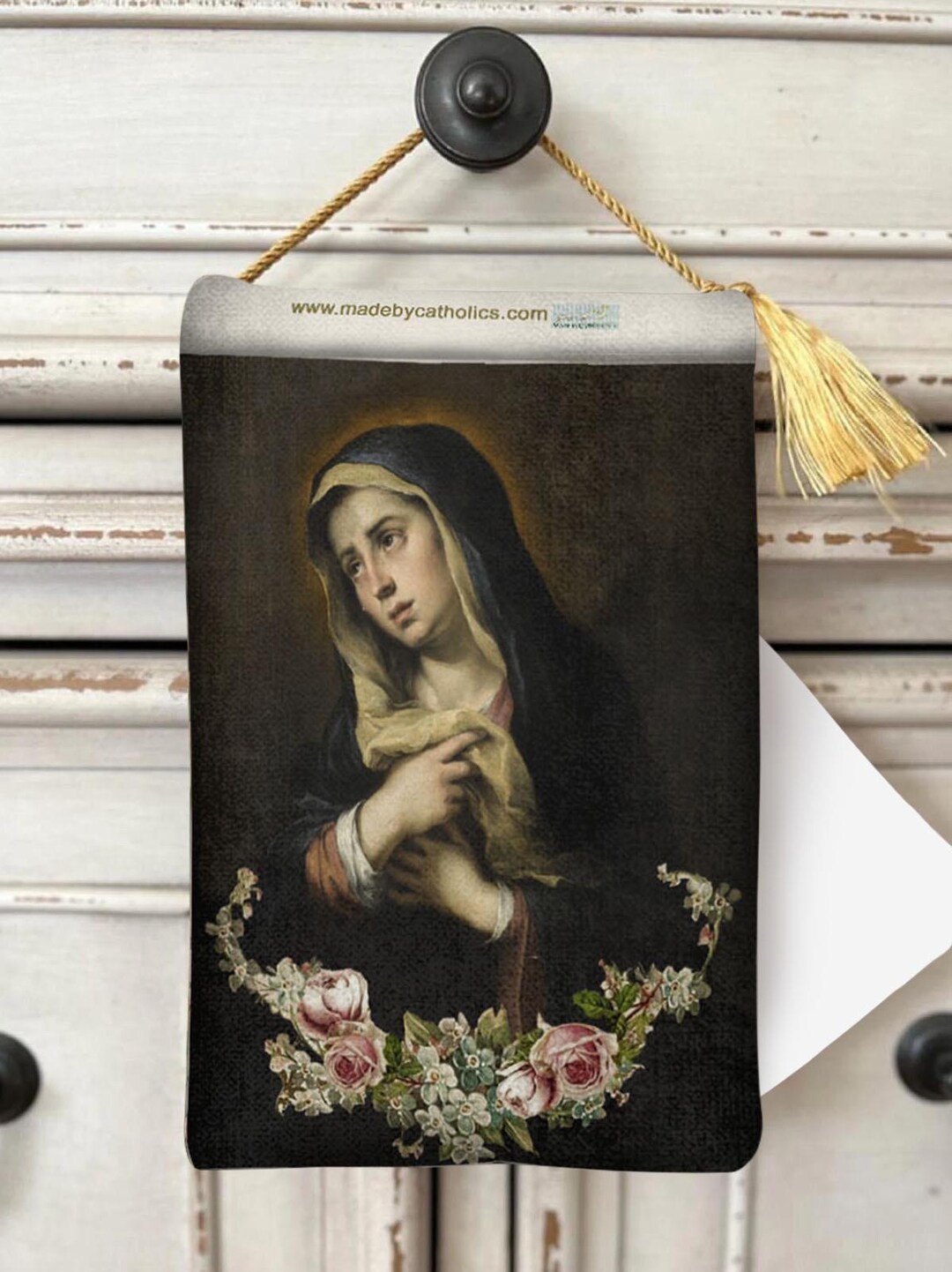 Our Lady of Sorrows Velvet Blessing Carrier - Catholic Gift - Etsy