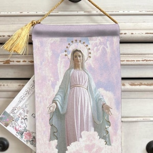 Medjugorje / Our Lady of Peace Blessing Pouches\ Carrier 2 sided