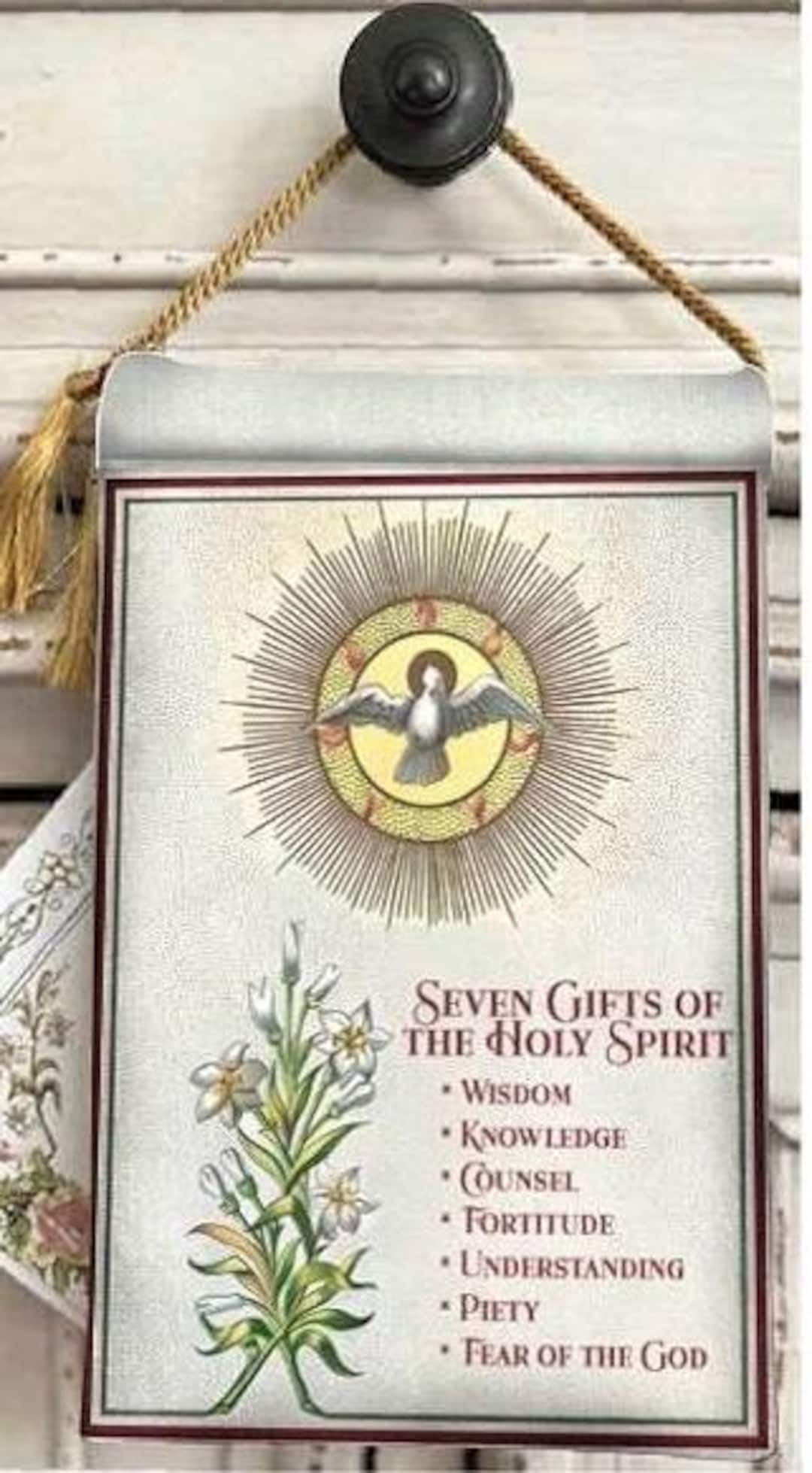 THE 7 GIFTS of the HOLY Spirit ,velvet Blessing Carrier, Hd Image 8 by ...