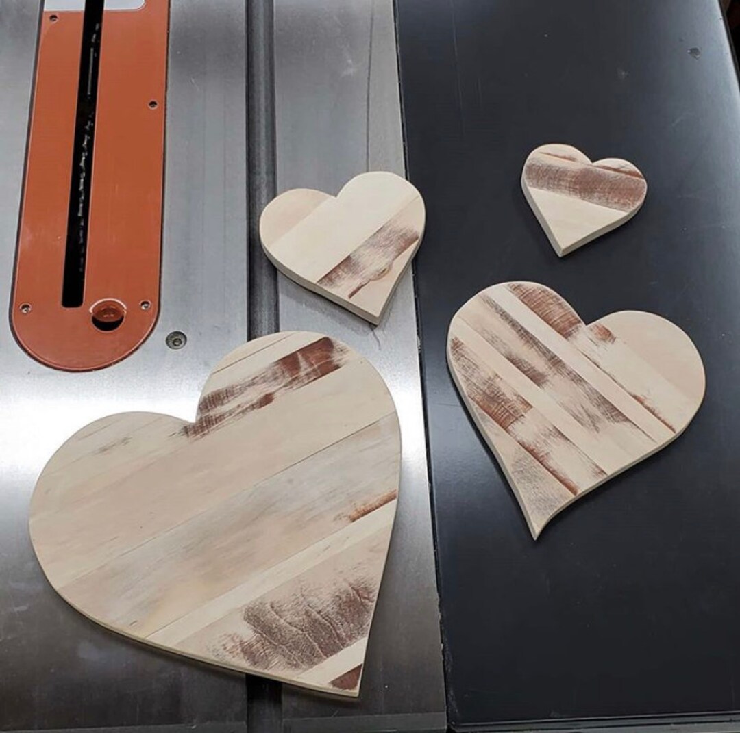 Wooden Heart Wall Decor Etsy