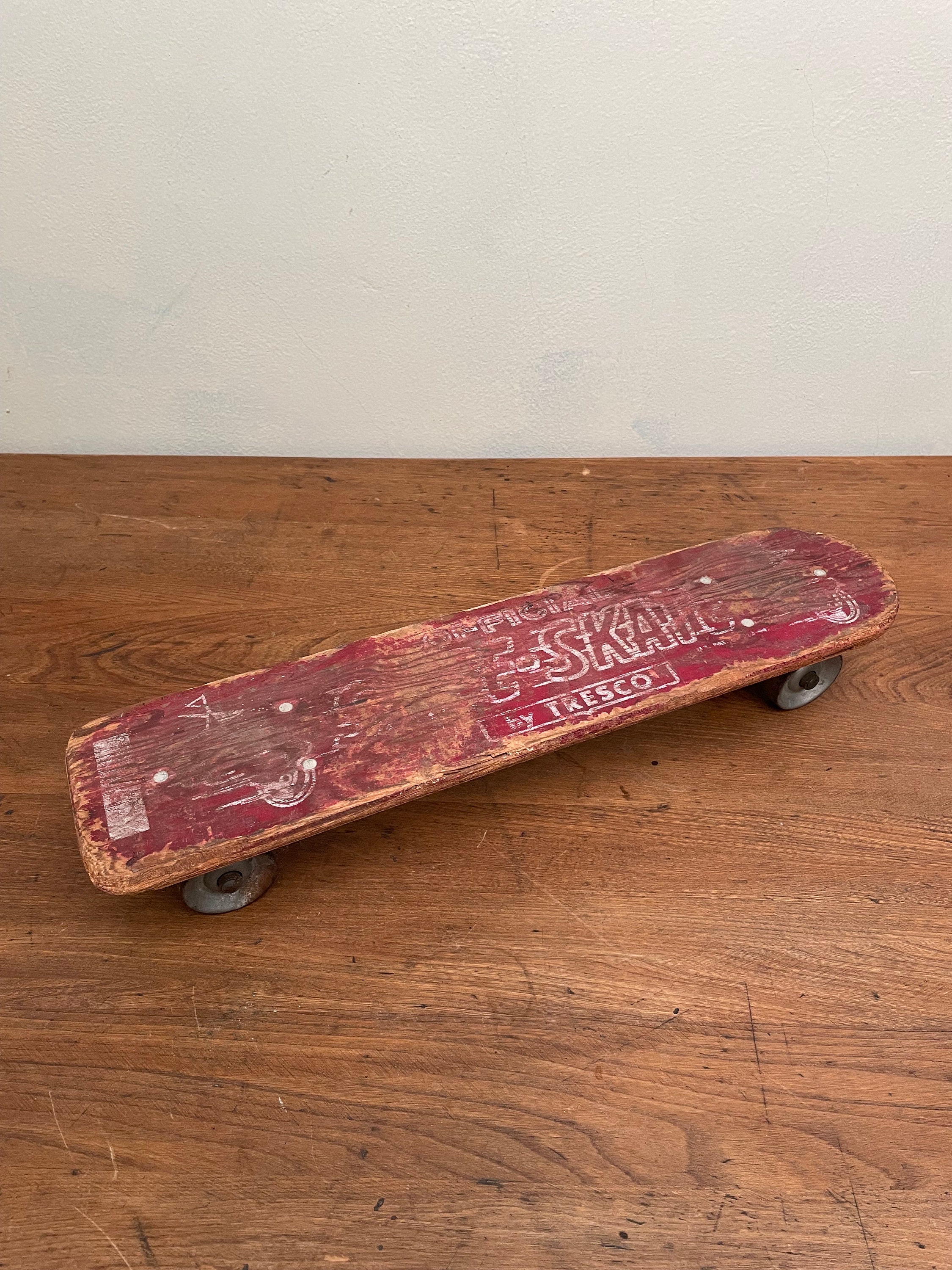 Vintage Skee-skate by Tresco Metal Wheel Skateboard - Etsy