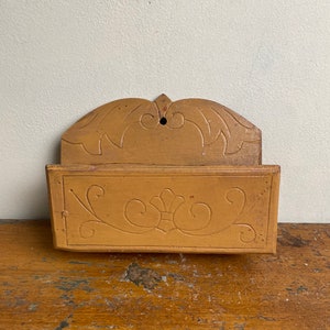 Antique Small Primitive Shelf Cubby with Original Paint