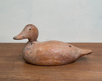 Antique Wood Working Duck Decoy