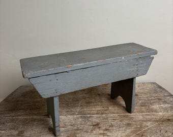 Antique Early Primitive Stool / Bench - Etsy