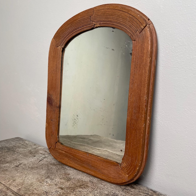 Antique Wood Mirror - Etsy