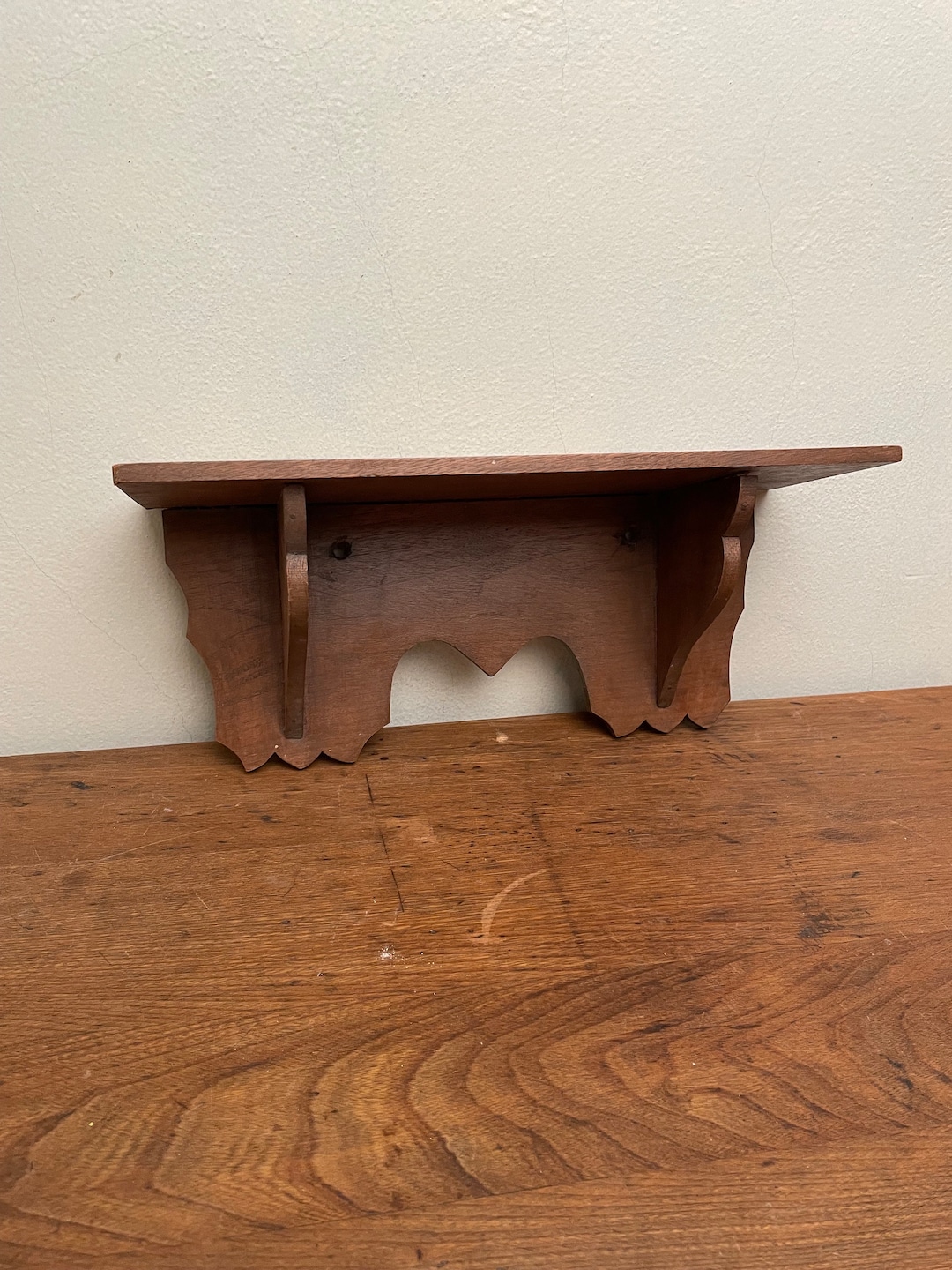 Antique Small Wood Decorative Shelf Etsy