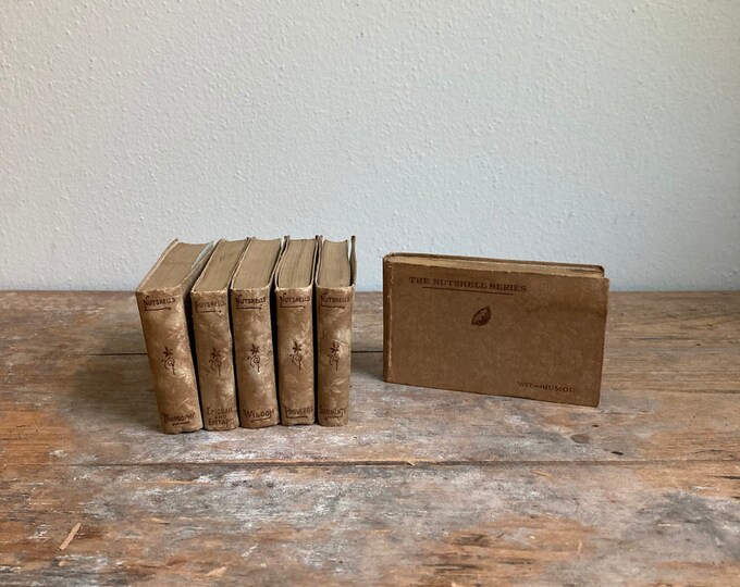Antique Tiny Set of Six the Nutshell Series Books, 1885 Etsy