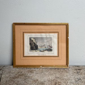 Antique French Port Venders Lithograph