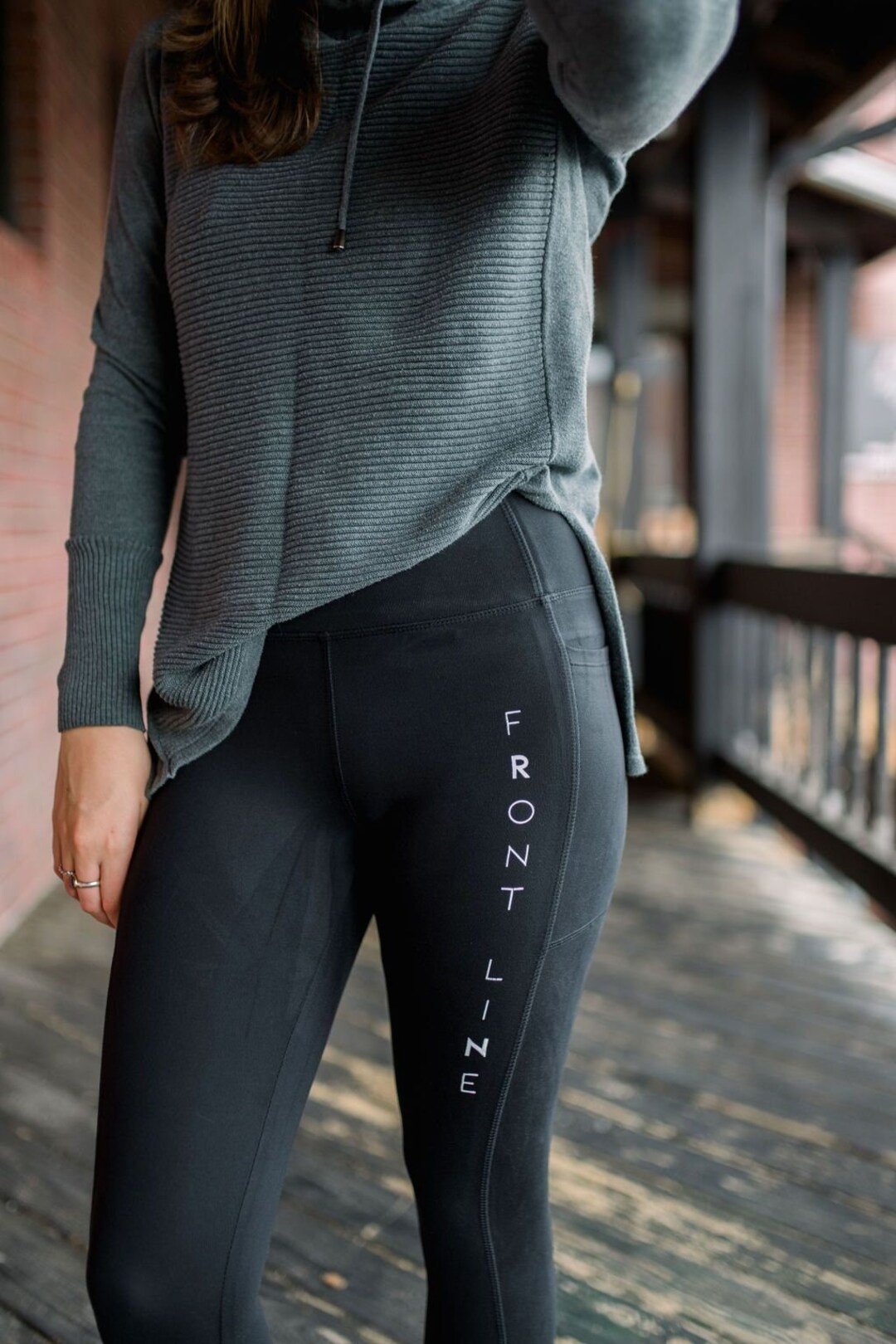 Front Line Leggings Nurse Leggings Nurse Clothing Front Etsy