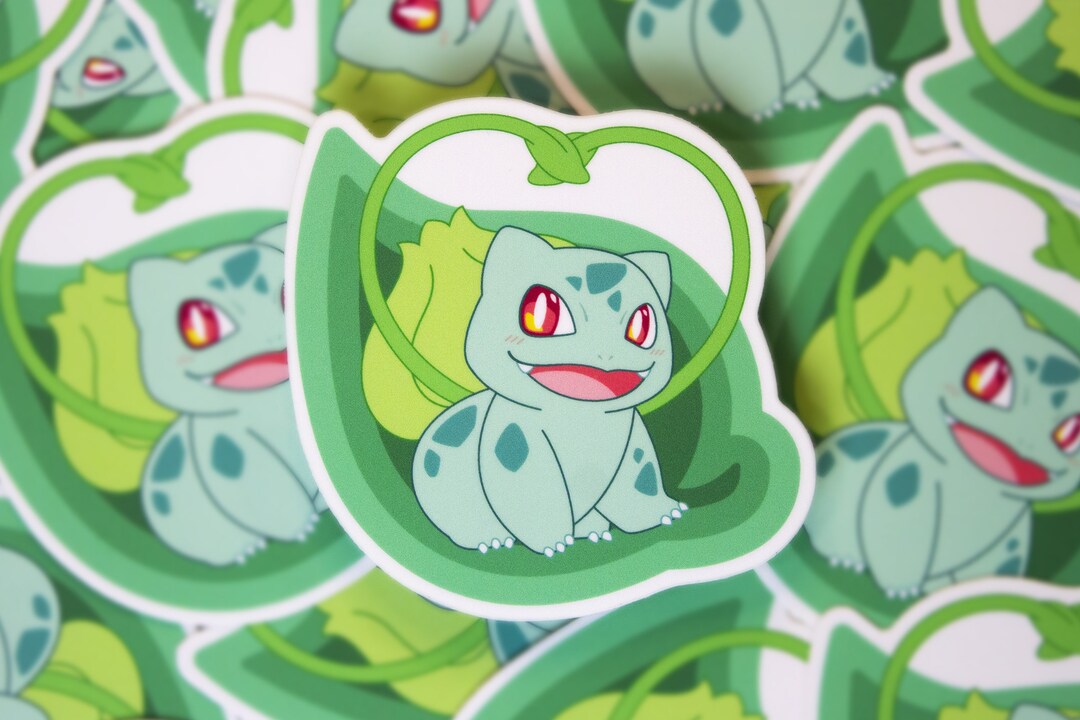 Bulbasaur Vinyl Sticker | Pokemon | Grass Starter | Die-cut Decal for ...