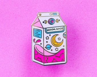 Moon Juice Enamel Pin - Lapel Pin - Kawaii - Hard Enamel - Cute Pin - Pin Collection - Magical