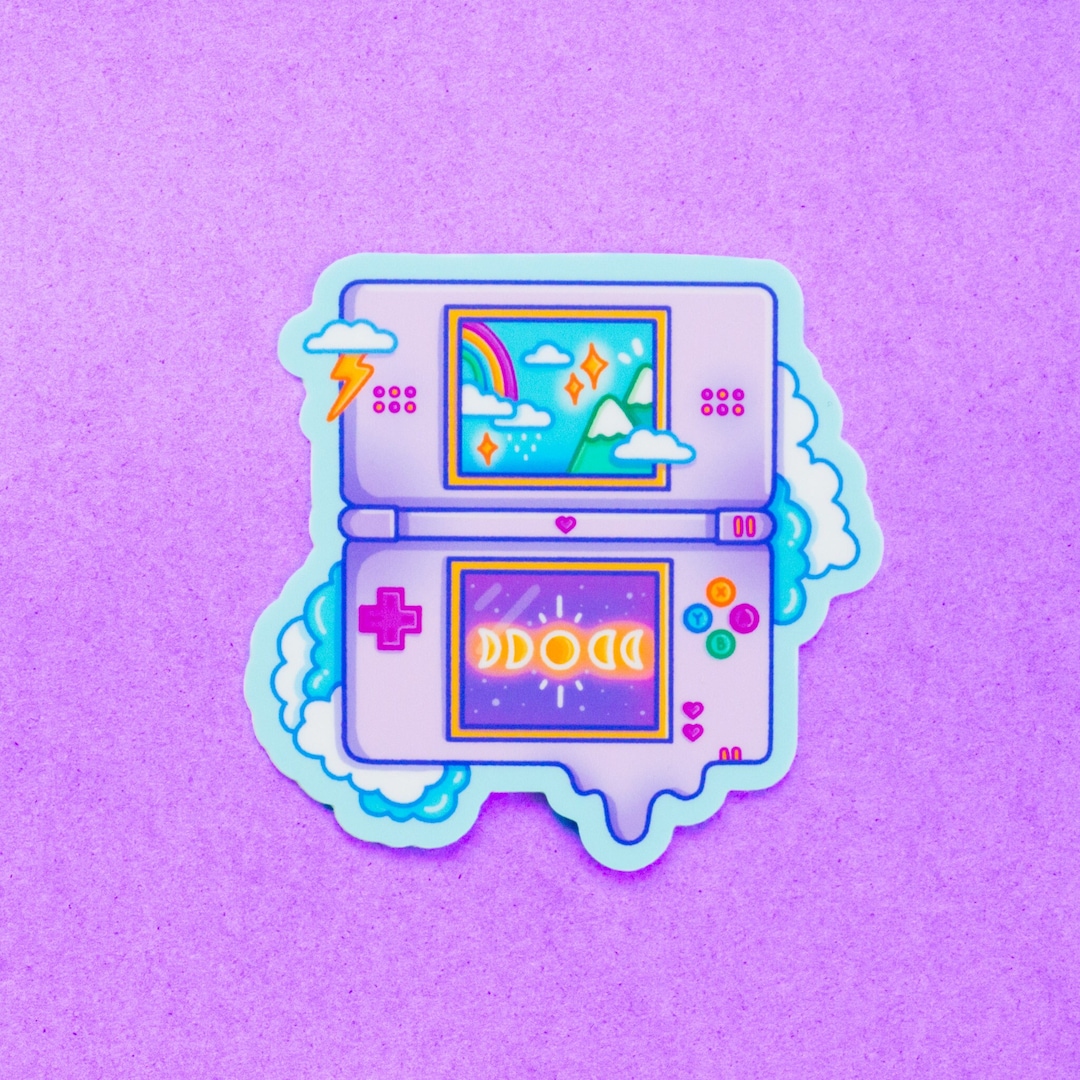 Console Vinyl Sticker Colourful Sticker Laptop Decal Etsy