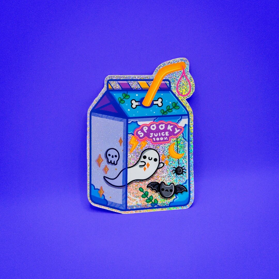 Spooky Juice Glitter Sticker - Halloween - Colourful Sticker - Laptop ...