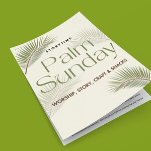 Palm Sunday Story Time, Story Script, Craft and Snack Ideas for Palm ...