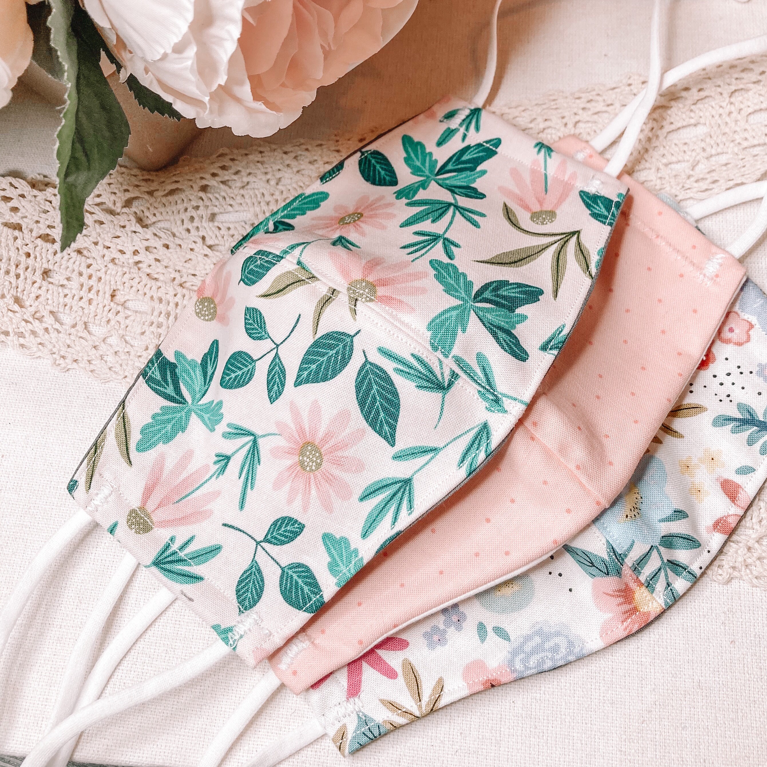 Made to Order Reusable Face Mask Comfortable 3 Layer Cotton Etsy