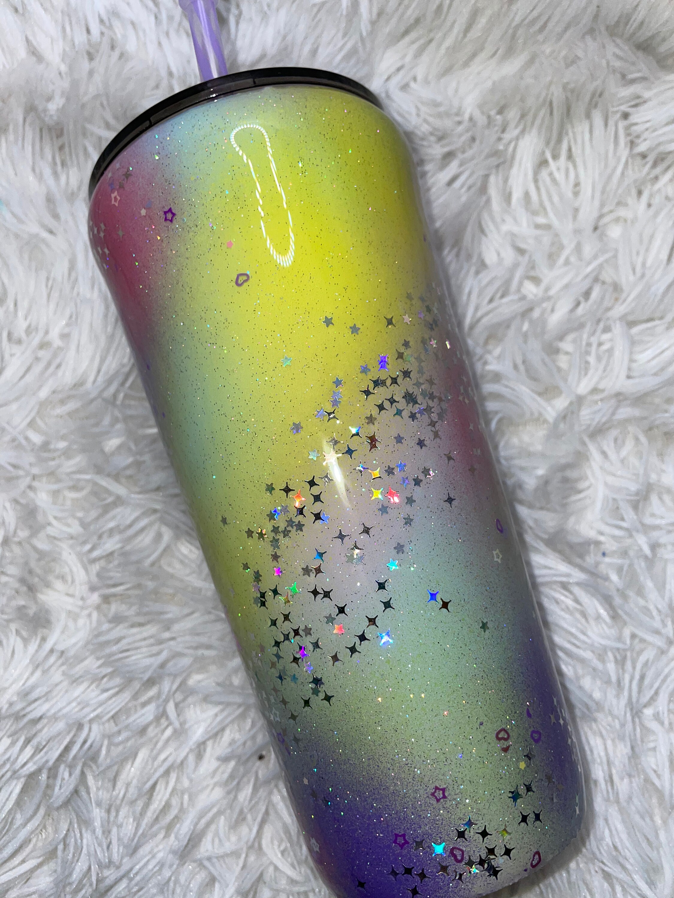 Peekaboo Glitter Tumbler Etsy