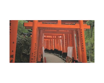 Fushimi Inari Canvas Print - Kyoto Torii Gates Wall Art - Japanese Shrine Photography -  Kyoto Landmark