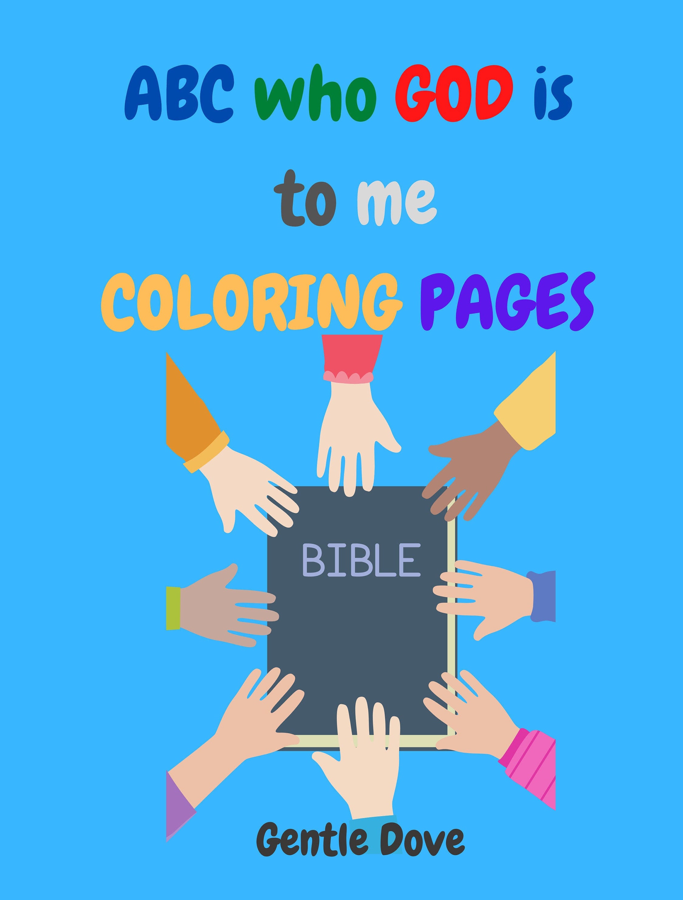 ABC Coloring Pages for Kids: Who God is to Me | Etsy