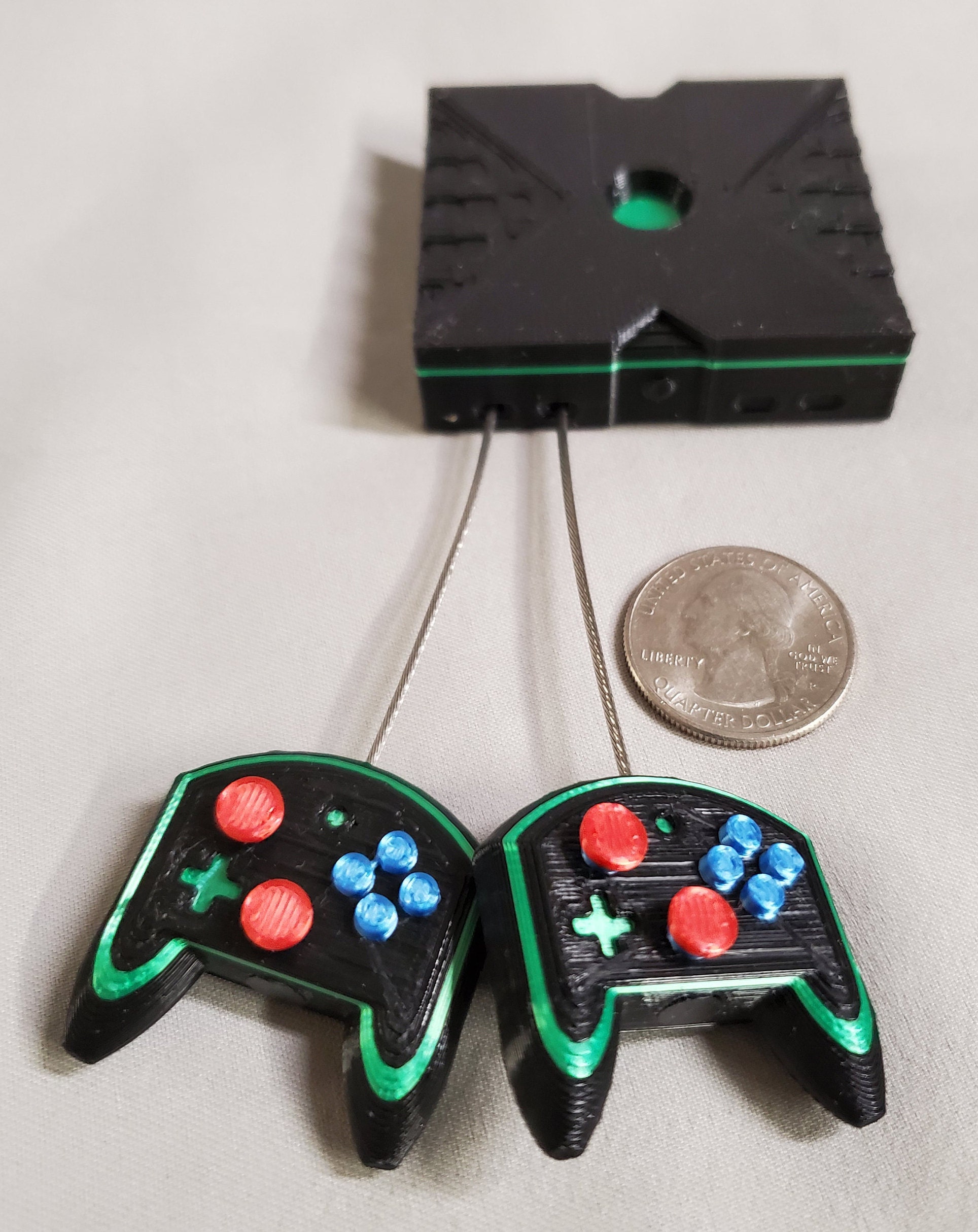 Video Game Miniature GREEN Console with 1 Large Controller Etsy