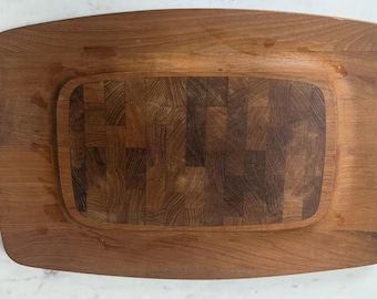 Dansk Designs Denmark JHQ Teak Cutting Board Charcuterie MCM Jens Quistgaard