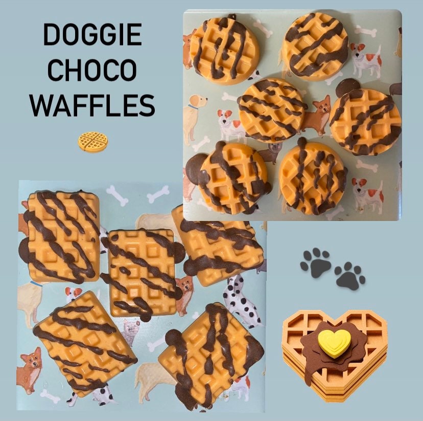 Choco waffles dog treats Etsy