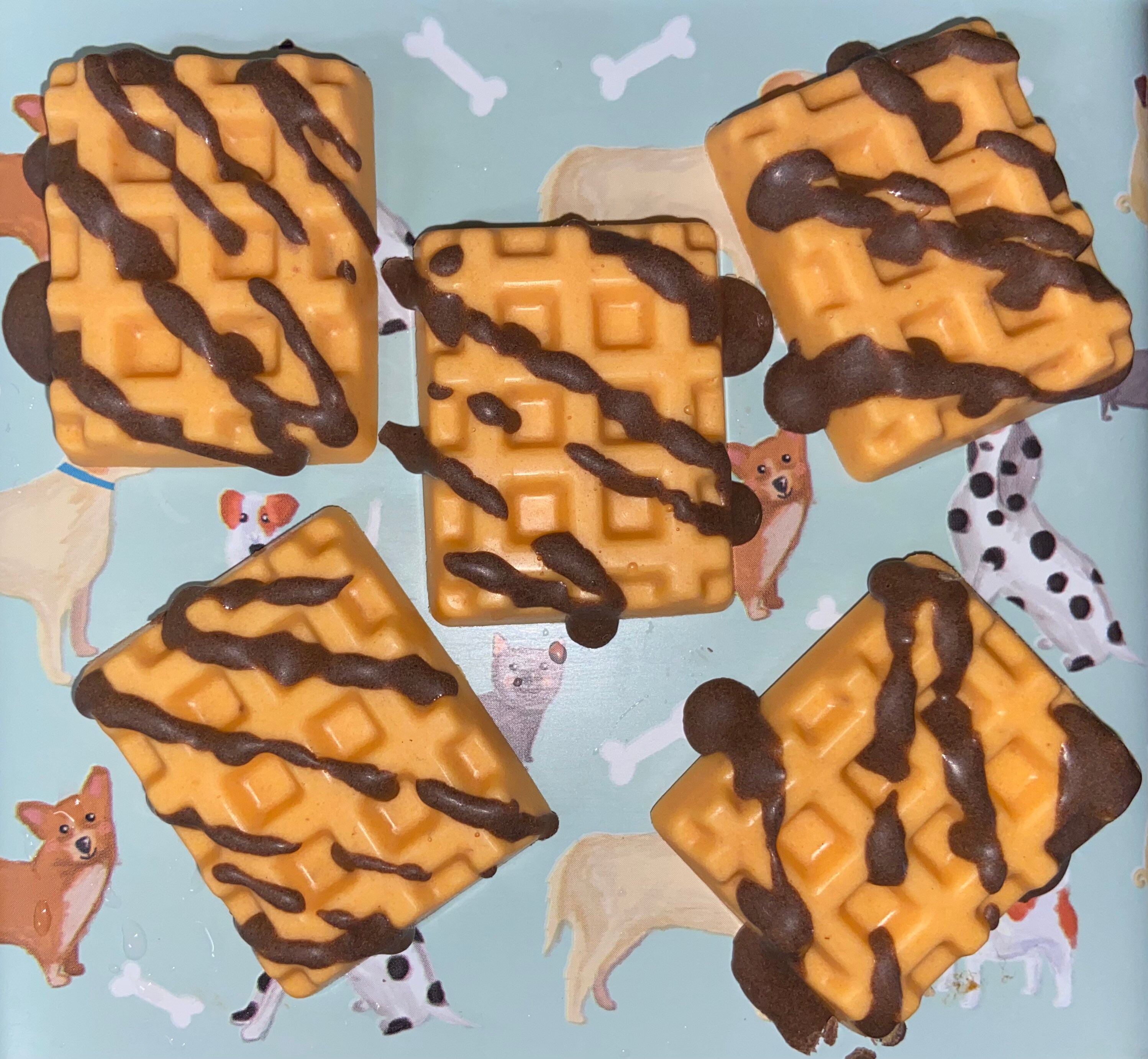 Bluebelles Doggie choco waffles dog treats Etsy