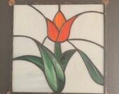 Beautiful Vintage Salvaged Stained Glass Panel