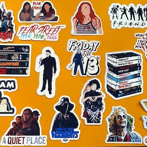 Scary Movie Stickers! Horror, Thriller, Halloween Movies great for the Halloween time!