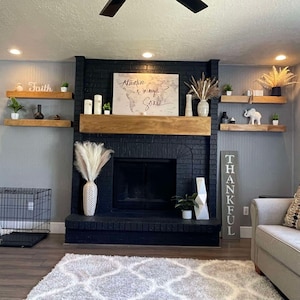 8.5&quot; x 8.5&quot; Fireplace Mantle - Hand Crafted 48&quot; - 96&quot; Hardwood Custom Sizes available