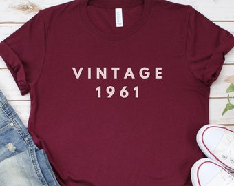 60th Birthday Shirt,Vintage 1961Shirt,60th Birthday Gift For Women,60th Birthday Gift For Men,60th Birthday Best Friend,60th Birthday Woman