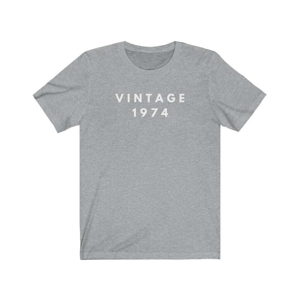 T-Shirt Vintage 1974 Men Women 46 Birthday Gift for Him Gifts | Etsy