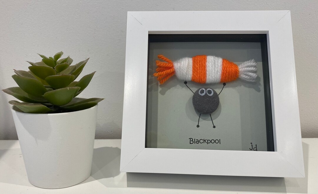 Blackpool Frame Pebble Art Gift for Him Gift for Her Etsy