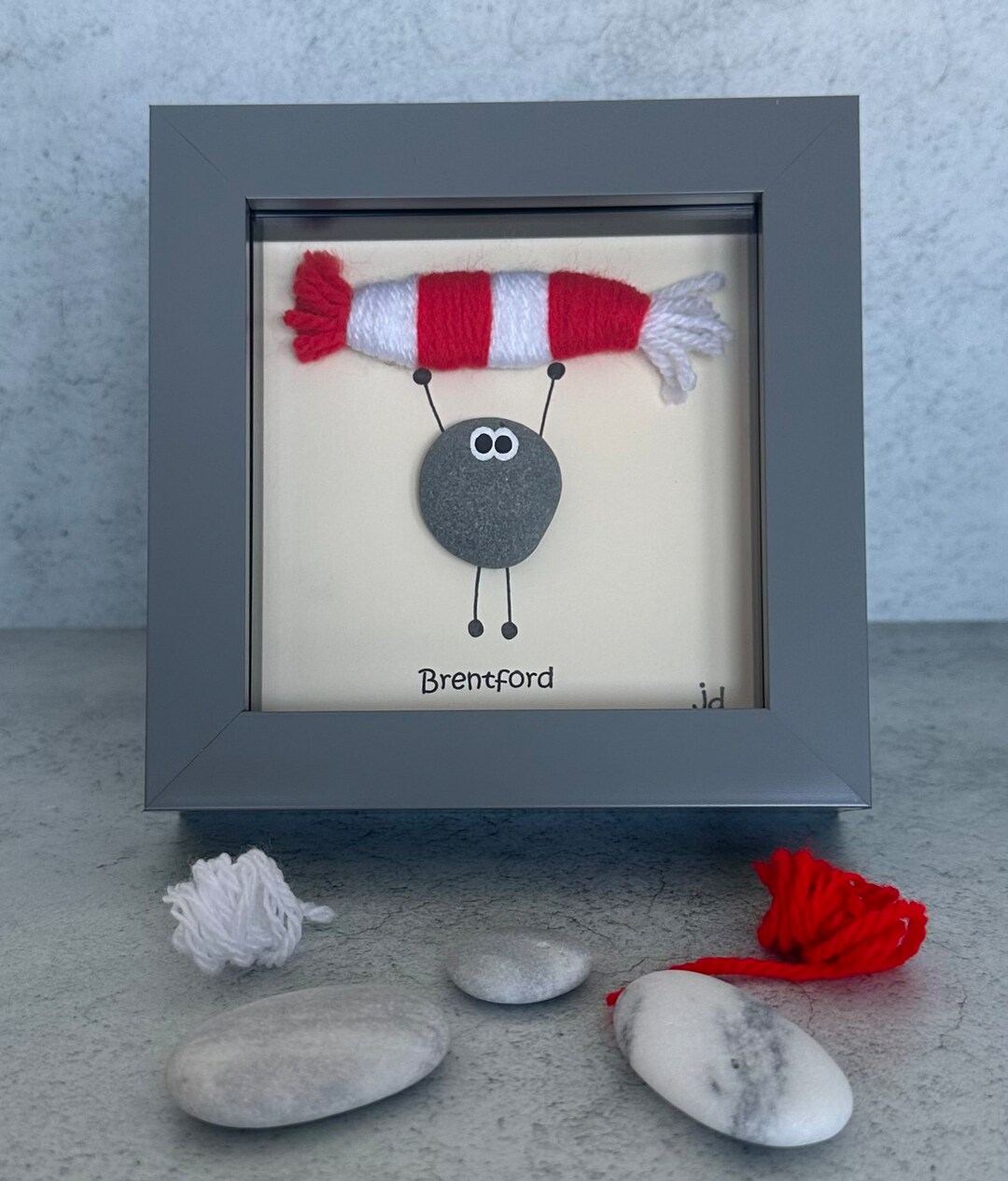 Brentford Frame Football Gift Football Fan Pebble Art Gift Etsy UK