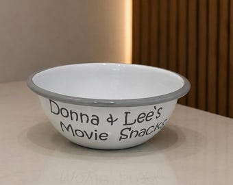 Personalised Snack Bowl - Fathers Day Gift - Sofa Snacks -  Custom Treat Bowl