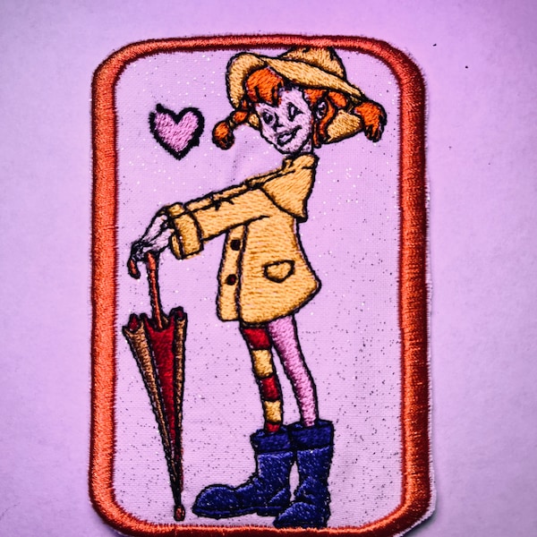 Pippi Longstockings Disney Embroidered Iron On Patch