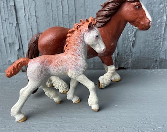 Sabino Mare and Foal Custom Schleich