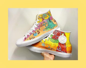 rick and morty chuck taylors