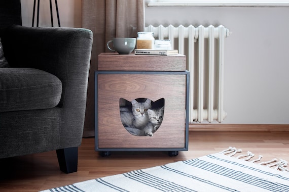 Coffee table cat bed online