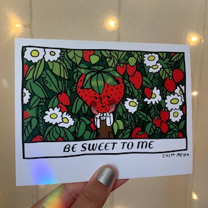 Impression d'art Be Sweet to Me / Carte postale / Paroles de petit-déjeuner japonais