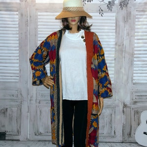 Stylish Handmade Cotton Coat – Casual Wear – Kantha Style