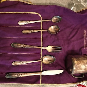 Silver Plated Baby Utensils And Mug by Community White Orchid